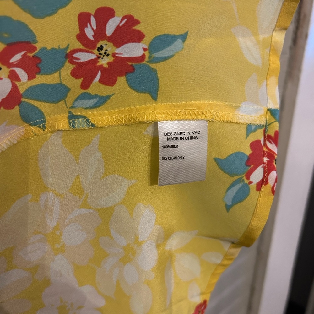 NWT Anthropologie Yumi Kim XL Wrap Top 100% Silk - Picture 8 of 8